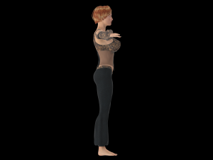 sara rigged modal 3D 模型