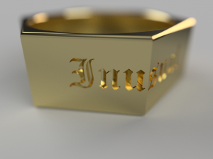 inusual ring tuerca 3D Baskı Modeli