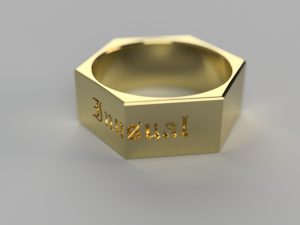 inusual ring tuerca 3D 프린트 모델