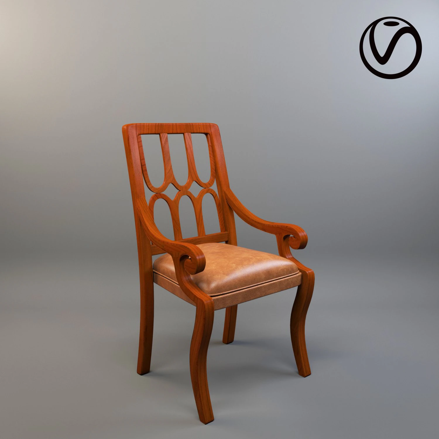 diningchair 3D Model .c4d .max .obj .3ds .fbx .stl .blend 