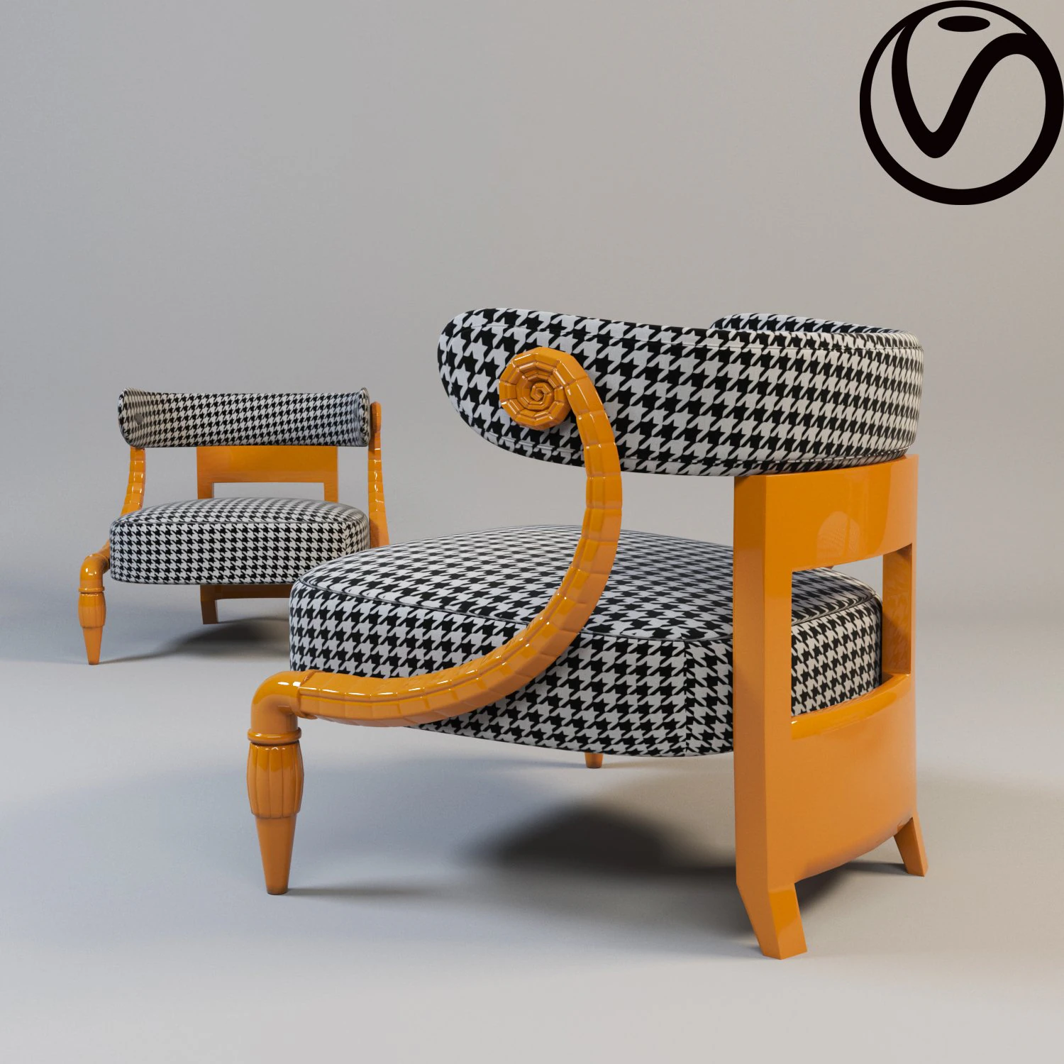 венускресло 3D Модель .c4d .max .obj .3ds .fbx .stl .blend 