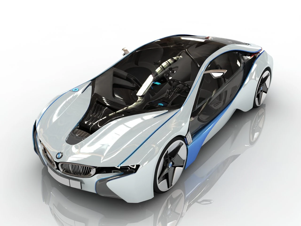 car i8 3D Model .c4d .max .obj .3ds .fbx .stl .blend 
