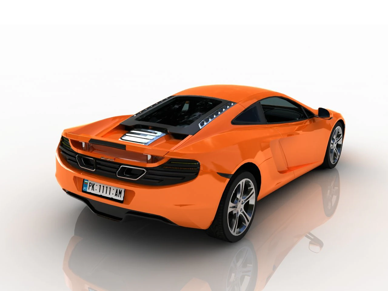 mclaren 3D Model .c4d .max .obj .3ds .fbx .stl .blend 