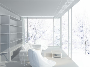 living room 3D 모델