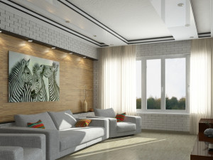 living room 3D 모델