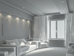 living room Model 3D