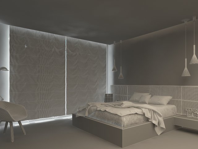 bedroom Modèle 3D .c4d .max .obj .3ds .fbx .stl .blend 