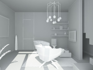 hall Modèle 3D