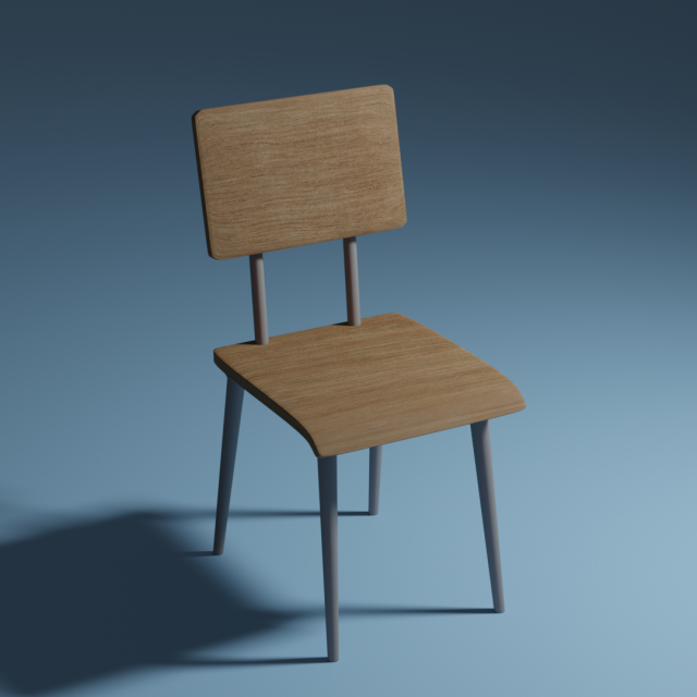 chair 3D Model .c4d .max .obj .3ds .fbx .stl .blend 