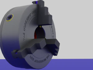 Mandril de torno Modelo 3D