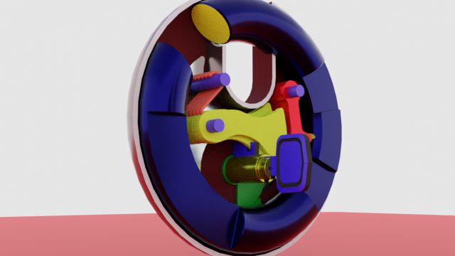 Round shutter lock with no watermark 3Dモデル .c4d .max .obj .3ds .fbx .stl .blend 
