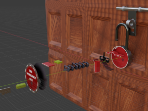 Door lock 3D Model
