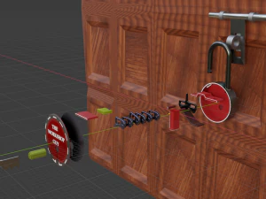 Door lock 3D Model