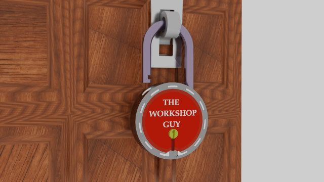 Door lock 3D Model .c4d .max .obj .3ds .fbx .stl .blend 
