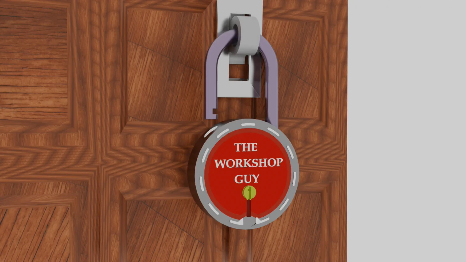 Door lock 3D Model .c4d .max .obj .3ds .fbx .stl .blend