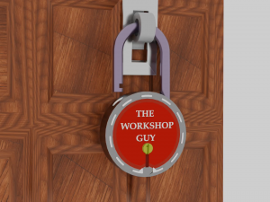 Door lock Modelo 3D