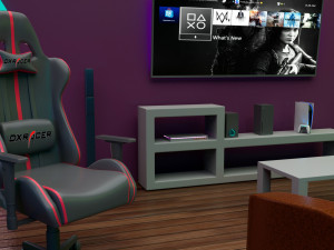 isometric gaming room 3Dモデル