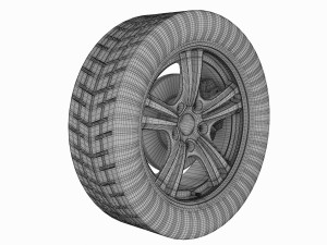 car wheel Model 3D