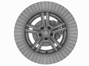 car wheel Model 3D