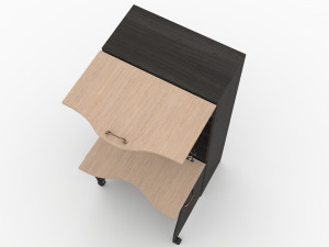 computer desk transformer ck-49 Modelo 3D