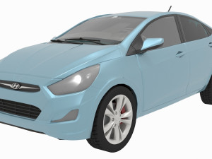 hyundai solaris or hyundai accent Modelo 3D