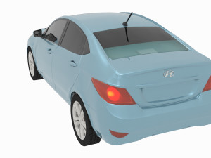 hyundai solaris or hyundai accent 3D मॉडल