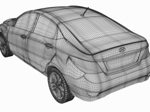 hyundai solaris or hyundai accent 3D मॉडल