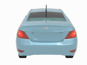 hyundai solaris or hyundai accent 3D मॉडल