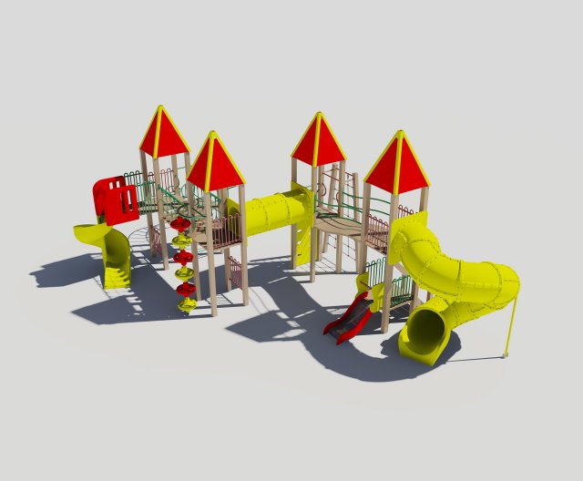 playground for children 3D Model .c4d .max .obj .3ds .fbx .stl .blend 