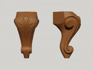 家具サポートフラワー 3Dモデル