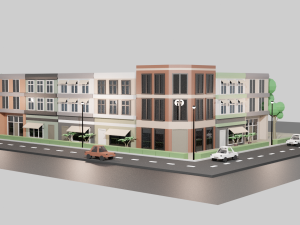 low poly city assets 3D Model