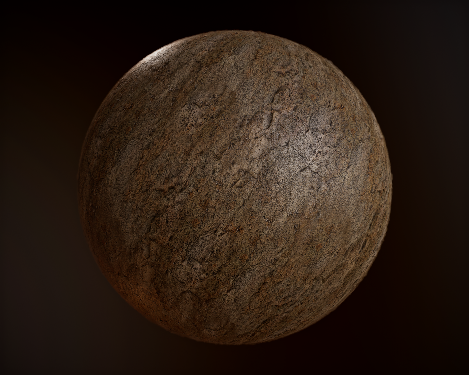 Brown Clay with Water PBR Texture