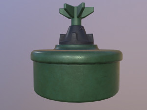 Serbian Land Mine PMA-2 Modèle 3D