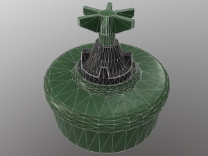 Serbian Land Mine PMA-2 Modèle 3D