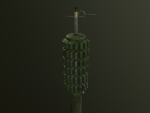 Soviet Land Mine POMZ-2 3D मॉडल