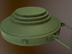 Soviet Land Mine TMM-1 3D Model