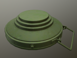 Soviet Land Mine TMM-1 3D Model