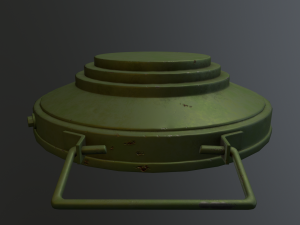 Soviet Land Mine TMM-1 3D Model