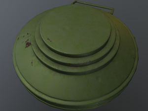 Soviet Land Mine TMM-1 3D Model