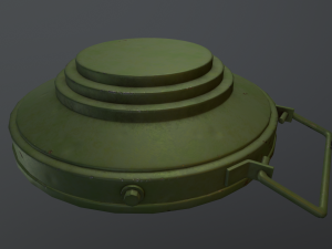 Soviet Land Mine TMM-1 3D Model