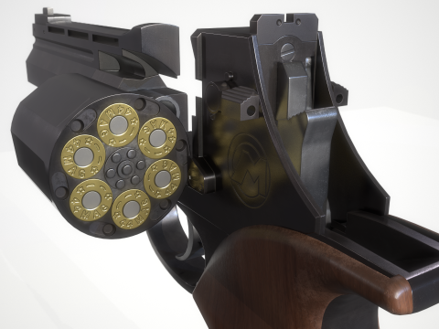 Italian Auto-Revolver Modello 3D