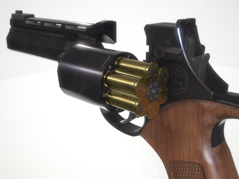 Italian Auto-Revolver Modello 3D