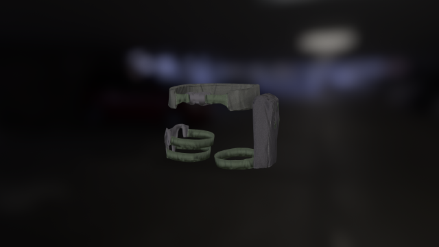 tactical belt Modello 3D .c4d .max .obj .3ds .fbx .stl .blend 