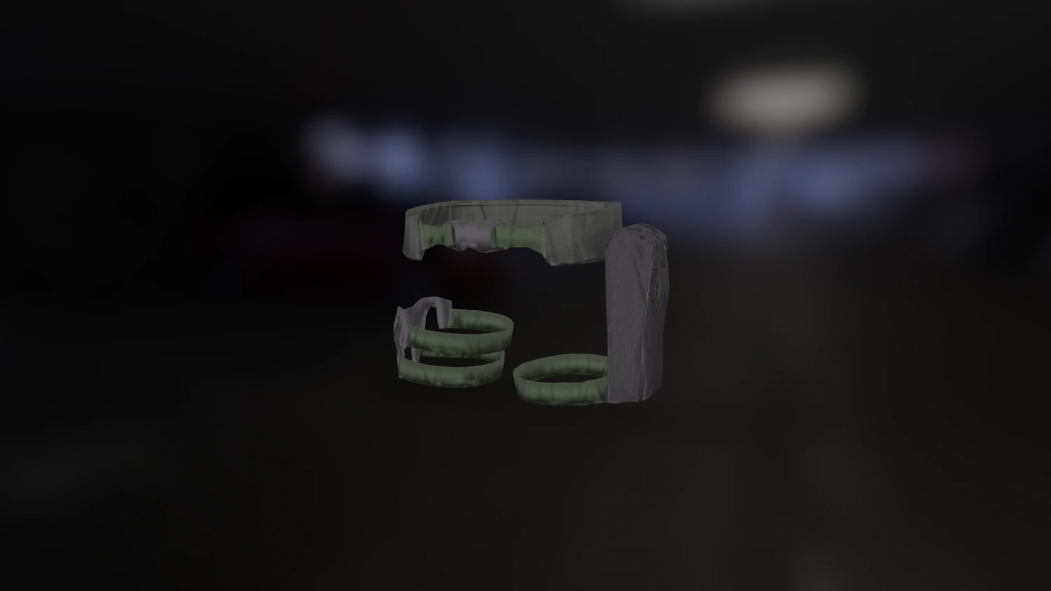 tactical belt 3D Model .c4d .max .obj .3ds .fbx .stl .blend 