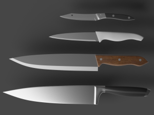 kitchen knifes 3D Model