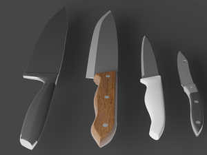kitchen knifes Model 3D