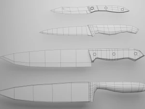菜刀 3D 模型