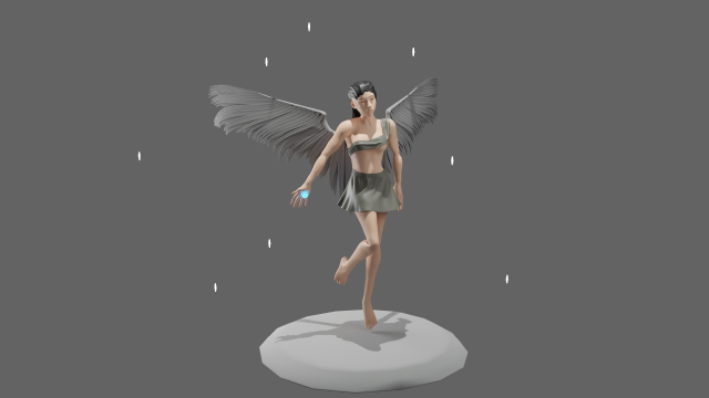 angel 3D Model .c4d .max .obj .3ds .fbx .stl .blend 