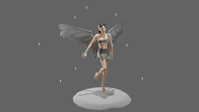 天使 3D 模型 .c4d .max .obj .3ds .fbx .stl .blend