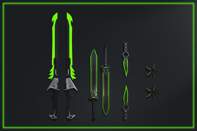 scifi melee pack 3D Model .c4d .max .obj .3ds .fbx .stl .blend 